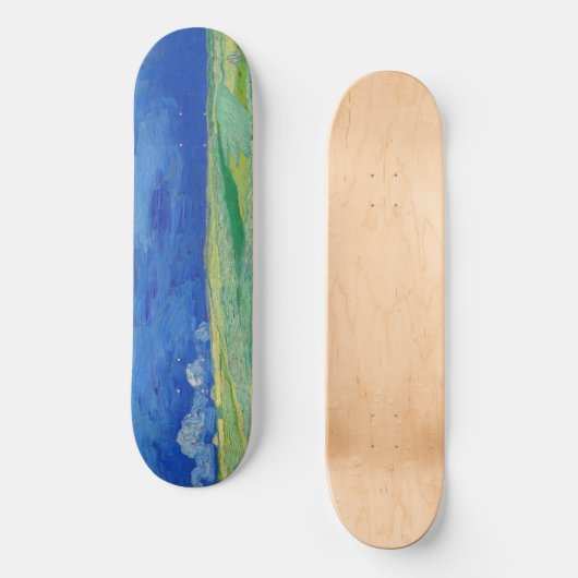Vincent van Gogh - Wheatfields under Thunderclouds Persoonlijk Skateboard (Voorkant)