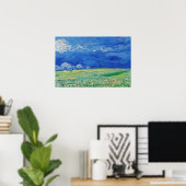 Vincent van Gogh - Wheatfields under Thunderclouds Poster (Thuiskantoor)