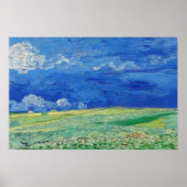 Vincent van Gogh - Wheatfields under Thunderclouds Poster (Voorkant)