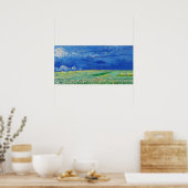 Vincent van Gogh - Wheatfields under Thunderclouds Poster (Keuken)