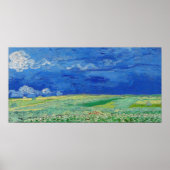 Vincent van Gogh - Wheatfields under Thunderclouds Poster (Voorkant)