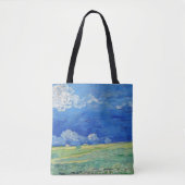 Vincent van Gogh - Wheatfields under Thunderclouds Tote Bag (Voorkant)
