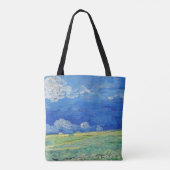 Vincent van Gogh - Wheatfields under Thunderclouds Tote Bag (Achterkant)