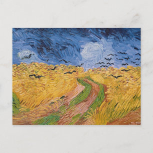 Vincent van Gogh Wielveld met koeien, 1890 Briefkaart