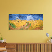 Vincent van Gogh | Wielveld met koeien, 1890 Canvas Afdruk (Insitu (Woonkamer))