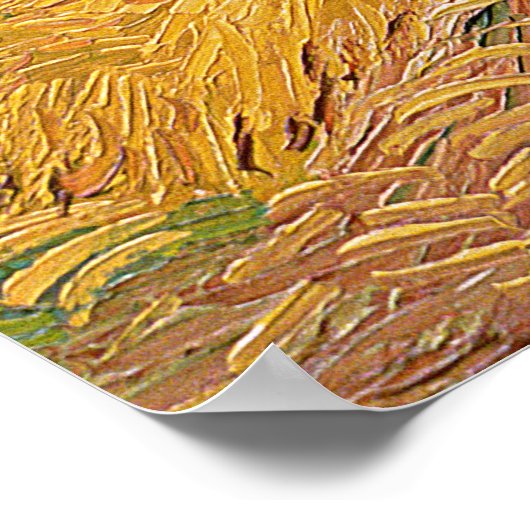 Vincent van Gogh | Wielveld met koeien, 1890 Poster (Hoek)