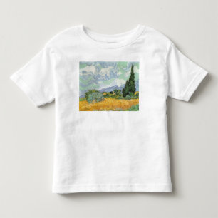 Vincent van Gogh Wielveld met persen, 1889 Kinder Shirts