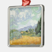 Vincent van Gogh | Wielveld met persen, 1889 Metalen Ornament (Links)