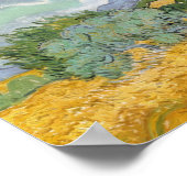 Vincent van Gogh | Wielveld met persen, 1889 Poster (Hoek)