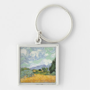 Vincent van Gogh Wielveld met persen, 1889 Sleutelhanger