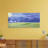 Vincent van Gogh | Wielvelden onder Thundercloud Canvas Afdruk (Insitu (Woonkamer))