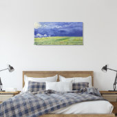 Vincent van Gogh | Wielvelden onder Thundercloud Canvas Afdruk (Insitu (Slaapkamer))