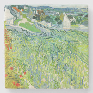 Vincent van Gogh - Wijngaarden bij Auvers Stenen Onderzetter