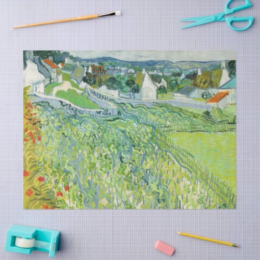 Vincent van Gogh - Wijngaarden bij Auvers Tissuepapier (Craft)