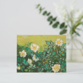 Vincent Van Gogh Wild Rozen Fine Art Briefkaart (Staand voorkant)