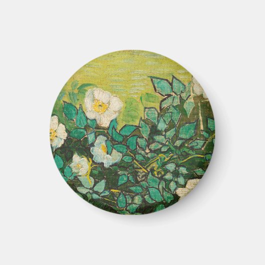 Vincent Van Gogh Wild Rozen Fine Art Magneet (Voorkant)