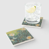 Vincent Van Gogh Wild Rozen  Floral Art Stenen Onderzetter (Zijkant)