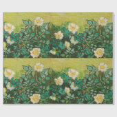 Vincent Van Gogh Wilde Rozen Fijne Kunst Cadeaupapier (Vlak)