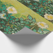 Vincent Van Gogh Wilde Rozen Fijne Kunst Cadeaupapier (Hoek)