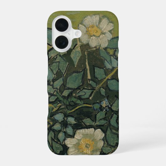 Vincent van Gogh - Wilde Rozen iPhone 16 Hoesje (Achterkant)