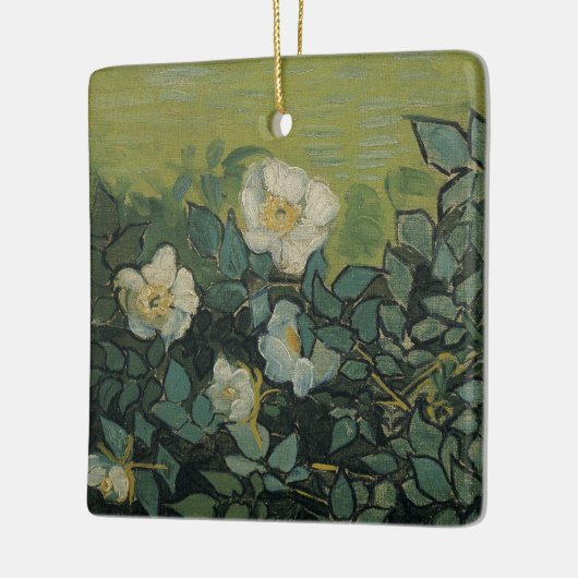 Vincent van Gogh - Wilde Rozen Keramisch Ornament (Links)