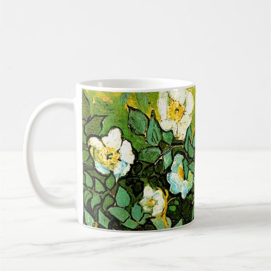 Vincent van Gogh - Wilde Rozen, Koffiemok (Links)