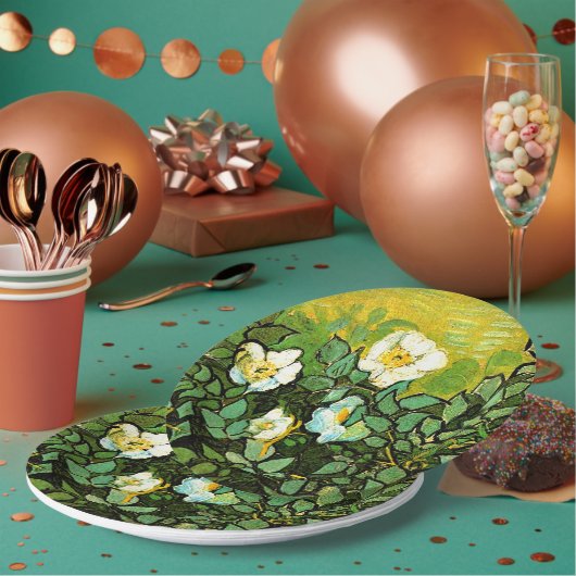 Vincent van Gogh - Wilde Rozen, Papieren Bordje (Multi)