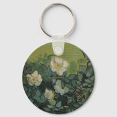 Vincent van Gogh - Wilde Rozen Sleutelhanger (Voorkant)