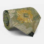 Vincent van Gogh - Wilde Rozen Stropdas (Opgerold)