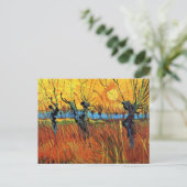 Vincent van Gogh - Willows at Sunset Fine Art Briefkaart (Staand voorkant)