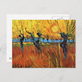 Vincent van Gogh - Willows at Sunset Fine Art Briefkaart (Voorkant / Achterkant)