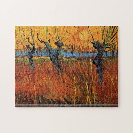 Vincent van Gogh - Willows op Sunset Legpuzzel (Horizontaal)