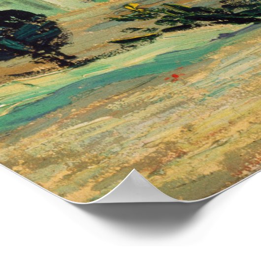 Vincent van Gogh | Witte Huis bij nacht 1890 Poster (Hoek)