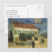 Vincent van Gogh - Witte Huis bij nacht Aankondigingskaart (Voorkant / Achterkant)