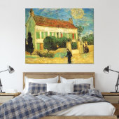 VINCENT VAN GOGH - WITTE HUIS BIJ NACHT CANVAS AFDRUK (Insitu (Slaapkamer))