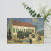 Vincent van Gogh - Witte Huis bij nacht Kaart (Staand voorkant)