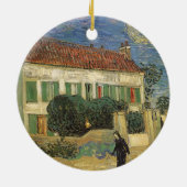 Vincent van Gogh - Witte huis bij nacht Keramisch Ornament (Achterkant)