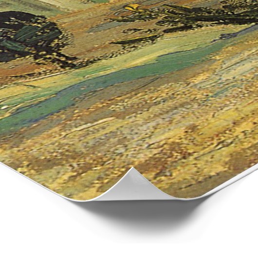 Vincent van Gogh - Witte Huis bij nacht Poster (Hoek)