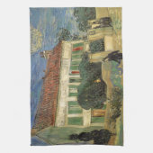 Vincent van Gogh - Witte Huis bij nacht Theedoek (Verticaal)