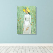 Vincent van Gogh | Witte meisje, 1890 Canvas Afdruk (Insitu (Houten vloer))