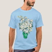 Vincent van Gogh Witte Roos in Groene Vaas T-shirt (Voorkant)