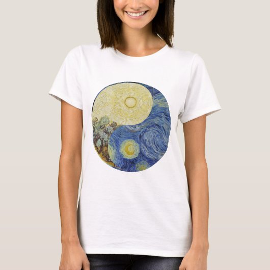 Vincent van Gogh Yin Yang T-shirt (Voorkant)