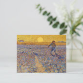 Vincent van Gogh - Zaaier bij ondergaande zon Briefkaart (Staand voorkant)