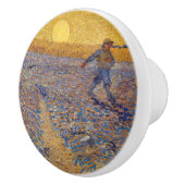 Vincent van Gogh - Zaaier met ondergaande zon Keramische Knop (Rechts)