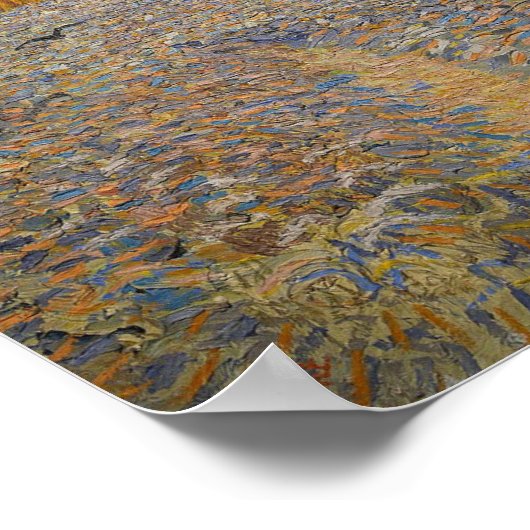 Vincent van Gogh Zaait bij Sunset Art Painting Poster (Hoek)