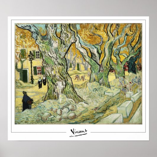 Vincent Van Gogh Zedign Art Poster #13-2 (Voorkant)