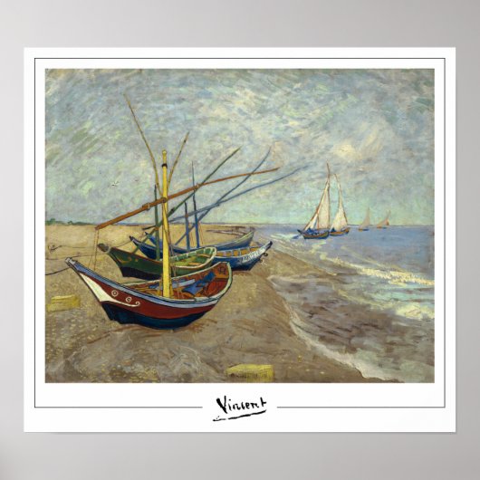 Vincent Van Gogh Zedign Art Poster #38-2 (Voorkant)
