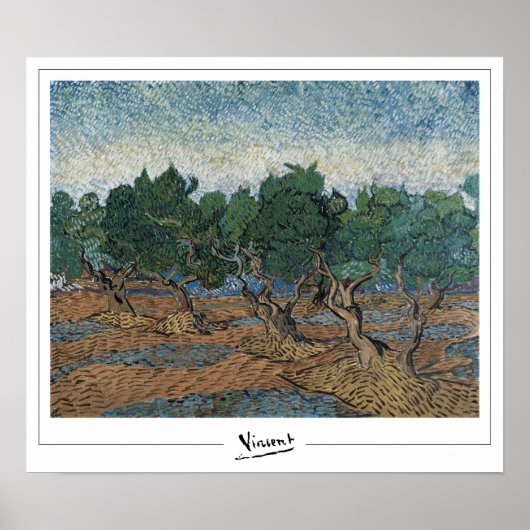 Vincent Van Gogh Zedign Art Poster #42-2 (Voorkant)