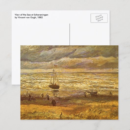 Vincent van Gogh - Zee bij Scheveningen Briefkaart (Voorkant / Achterkant)