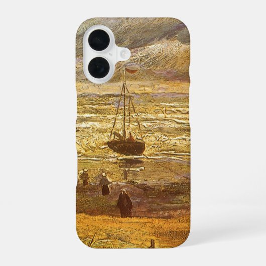 Vincent van Gogh - Zee bij Scheveningen iPhone 16 Hoesje (Achterkant)